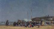 Eugene Boudin The Beach at Trouville Sweden oil painting artist